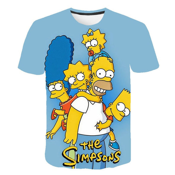 2020 Summer Men's T-shirt 3D Printed Simpson Tshirt