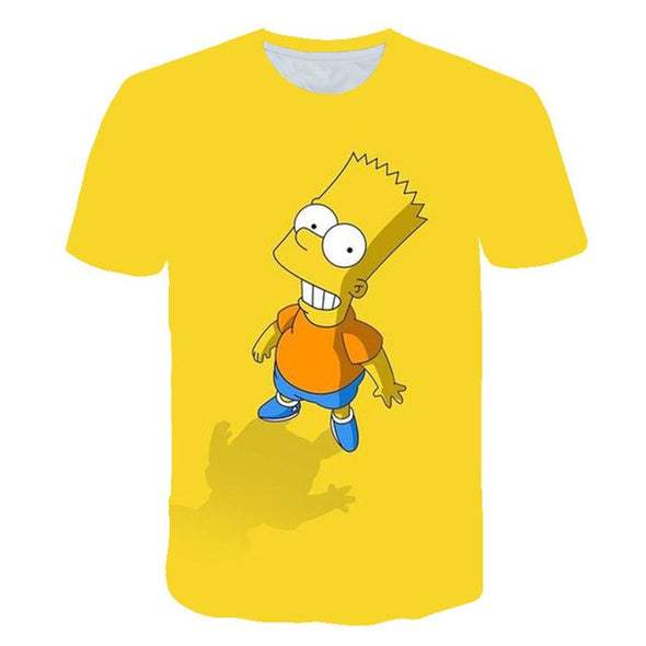 2020 Summer Men's T-shirt 3D Printed Simpson Tshirt