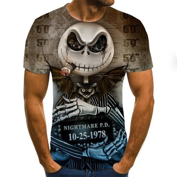 Men clothes 2020 New Mens Summer Skull Print