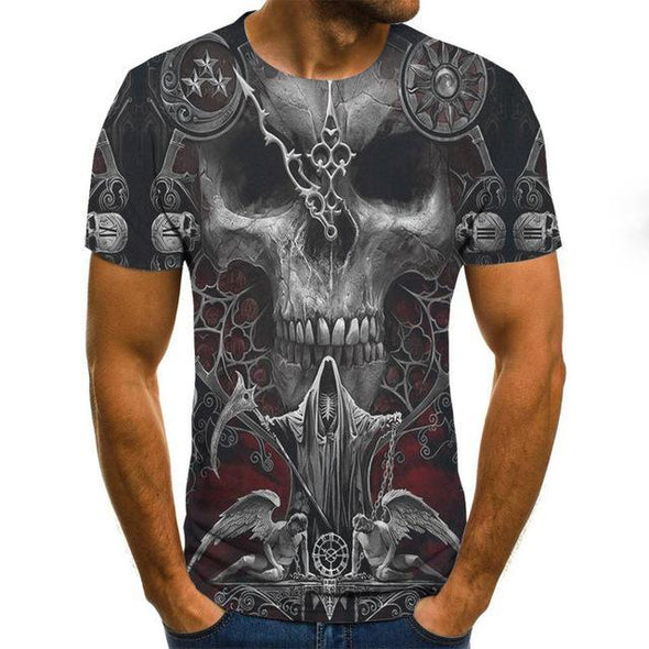 Men clothes 2020 New Mens Summer Skull Print