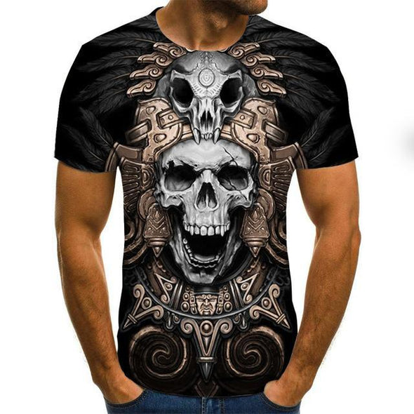 Men clothes 2020 New Mens Summer Skull Print