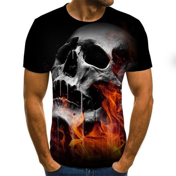 Men clothes 2020 New Mens Summer Skull Print