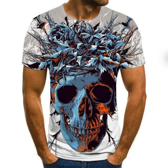 Men clothes 2020 New Mens Summer Skull Print