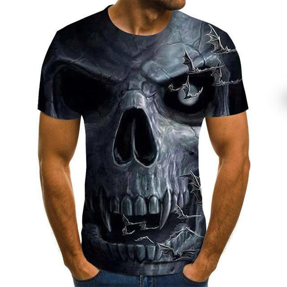 Men clothes 2020 New Mens Summer Skull Print