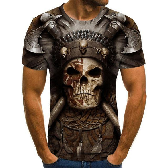 Men clothes 2020 New Mens Summer Skull Print