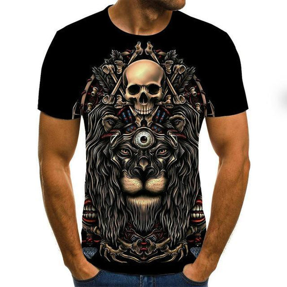 Men clothes 2020 New Mens Summer Skull Print