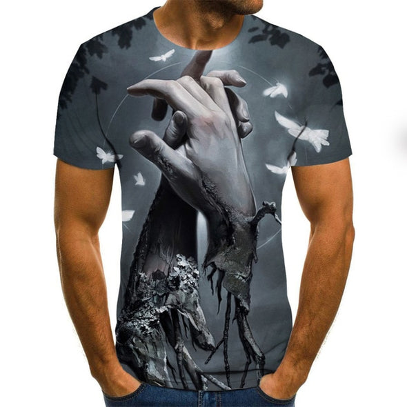 Men clothes 2020 New Mens Summer Skull Print