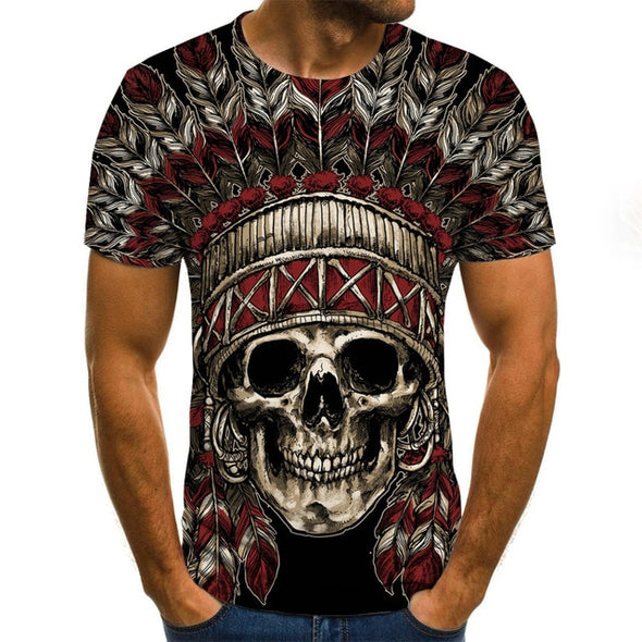 Men clothes 2020 New Mens Summer Skull Print