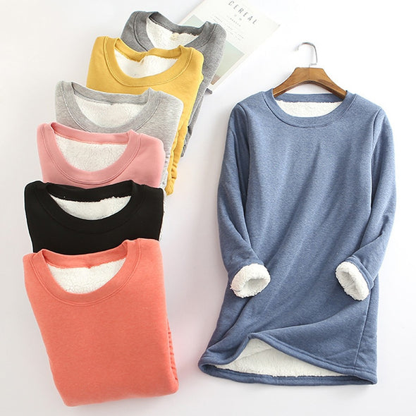 2020 Winter Women Thick Fleece Sweatshirt