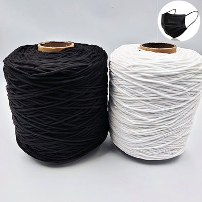 3MM Black White Mouth Round Elastic Band Rubber