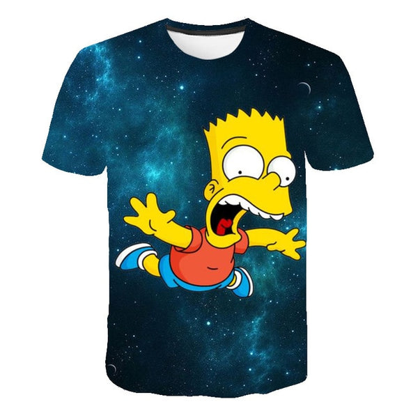 2020 Summer Men's T-shirt 3D Printed Simpson Tshirt