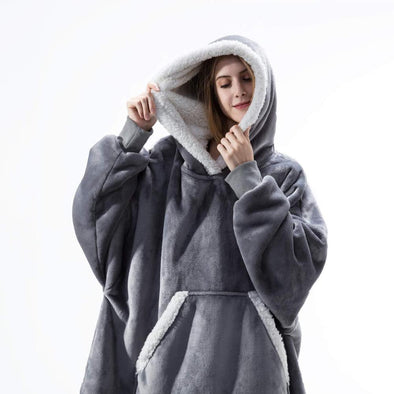 Oversized Hoodie Blanket With Sleeves Sweatshirt