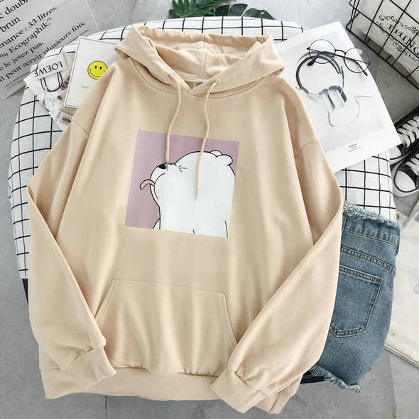 Hoodies oversized print Kangaroo Pocket Sweatshirts