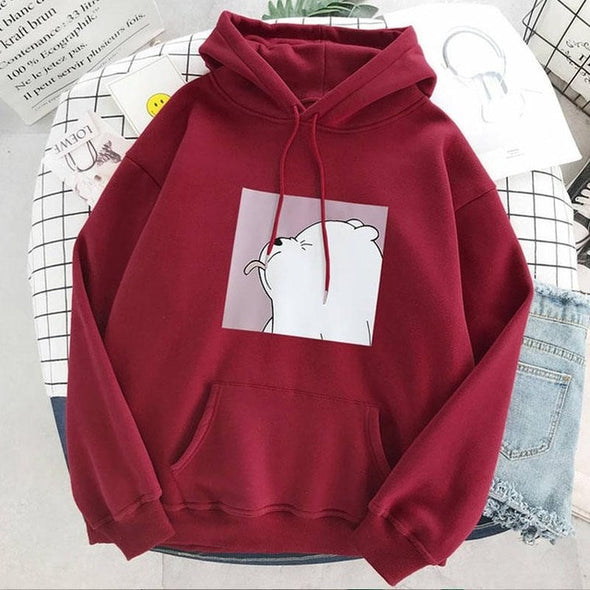 Hoodies oversized print Kangaroo Pocket Sweatshirts