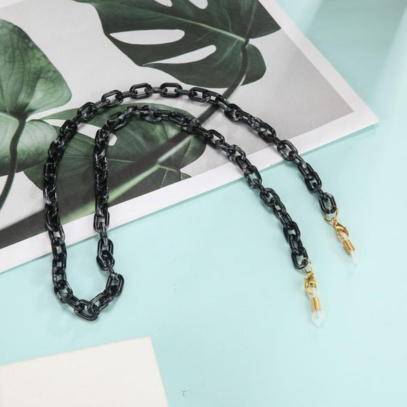 Teamer Leopard Acrylic Chain for Face Mask Necklace